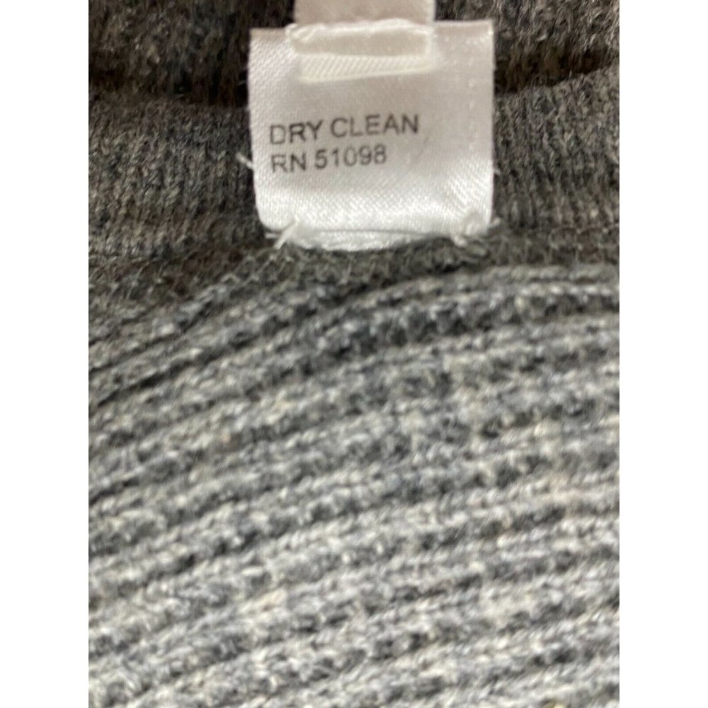Aqua Womens Gray Cashmere Silk Blend Crewneck Sweater Soft Cozy Gray Size M - Picture 8 of 14